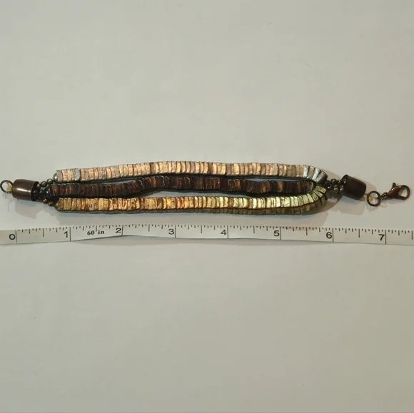 NEW Zara Metallic Coil Bracelet Silver Gold Black Avant Garde Bohemian Retro - Picture 7 of 7